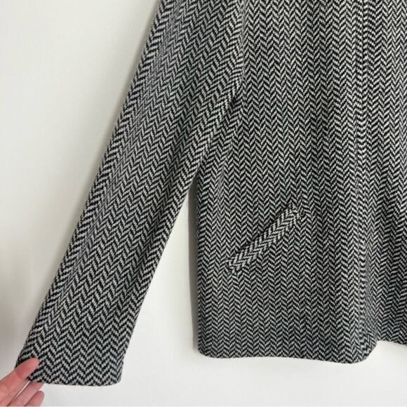 Lauren Ralph Lauren Lambswool Full Zip Jacket in Herringbone - L - Picture 4 of 5